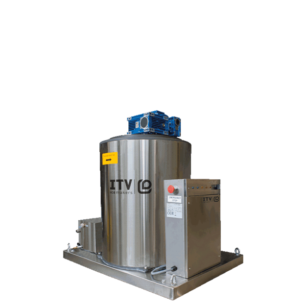 ITV SCALA 3000 CO2 SPLIT - pramoninis 1,5-3 mm dribsnių ledo generatorius, 3000 kg/24 h