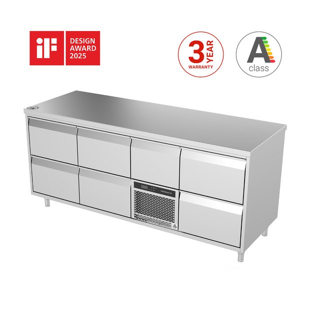 Novameta šaldymo stalas alaus dėžėms FP0-E115, 1030 × 700 × 900 mm