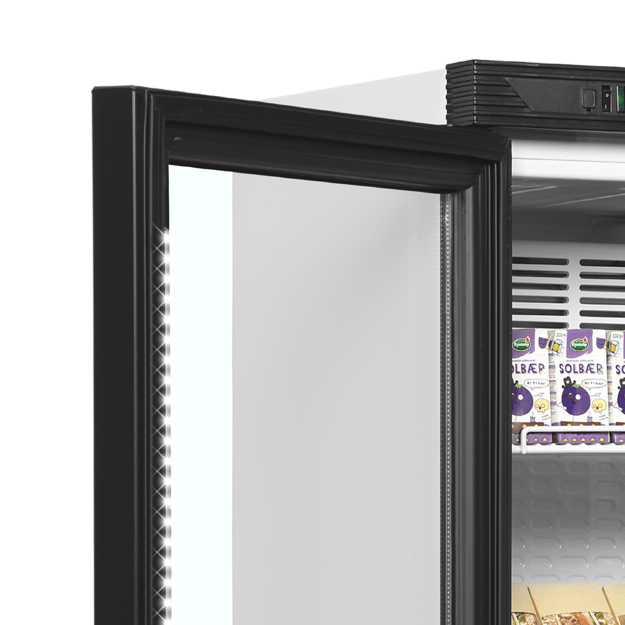 Bottle cooler with left-hand hinged door CEV425 1 LED L/H