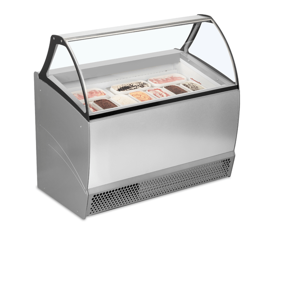 Ventilated scoop ice cream display with understorage BERMUDA RV10