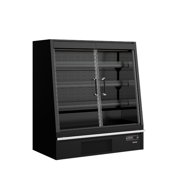 Low-height multideck cooler with doors Galaxy+ GPL14FGD Black