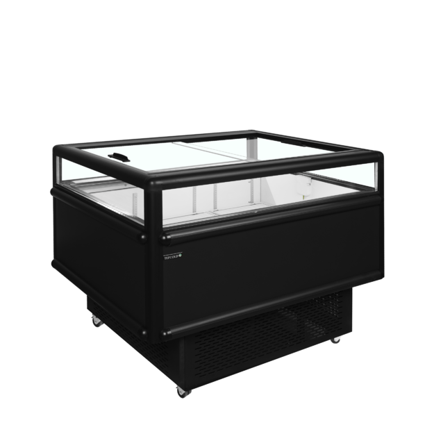 Flexible island cooler for driving impulse sales UHD201 /Black