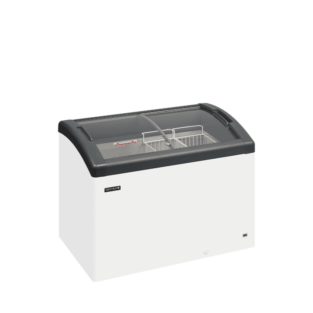 Chest freezer with curved sliding glass lids FOCUS 106