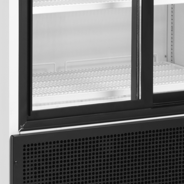 Dviejų durų vitrininis šaldytuvas su švieslente FSC891S