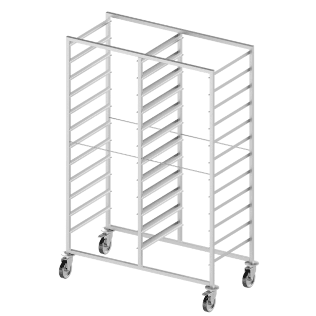 Novameta dvigubas GN 2/1 vežimėlis VTGD32, 32 vietų, 1155 × 650 × 1732 mm