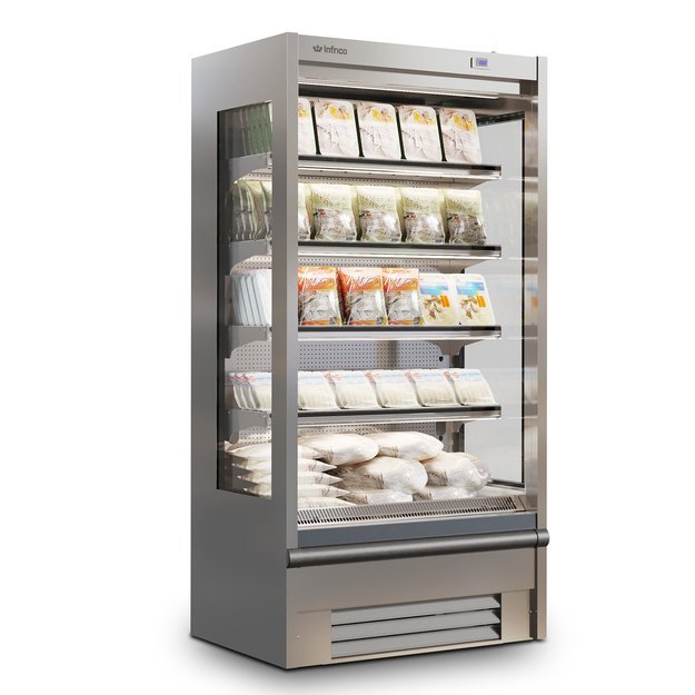 Open specialist multideck for cheese and salted cod INFRICO MSBA MS9 BA M1 – 1018 × 685 × 2000 mm