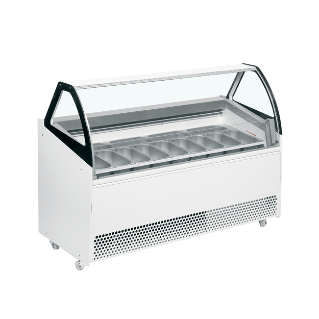 Ventilated scoop ice cream display with understorage BERMUDA VIEW RV13