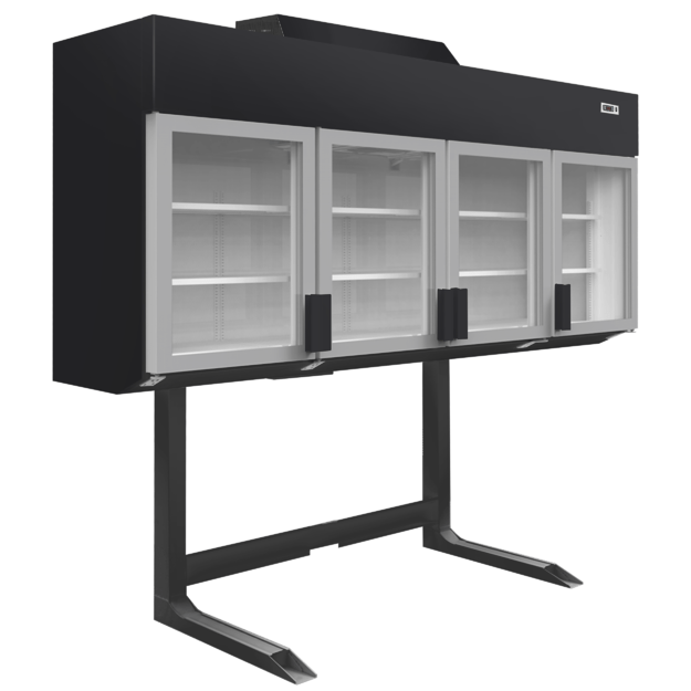4-door freezer/cooler wall cabinet for maximizing store space MTF250B VS