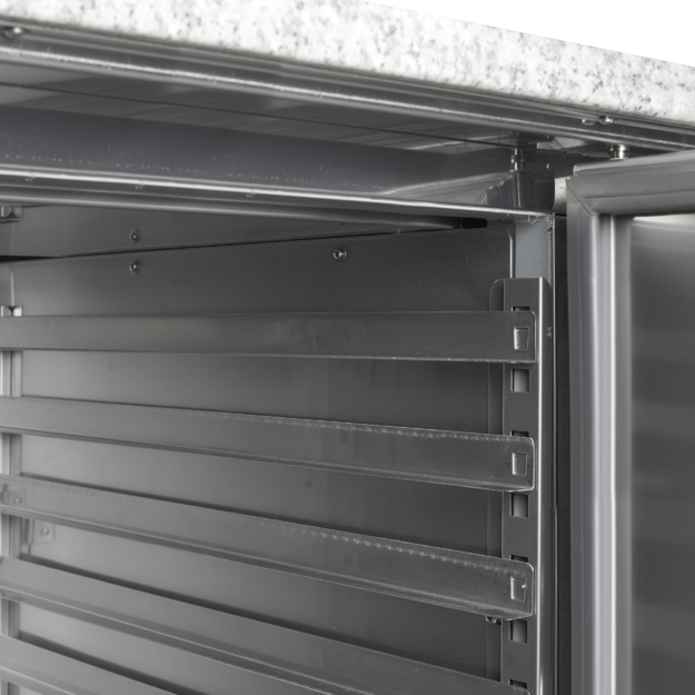 Pizza counter with ambient section for dough PT1310 + GVC38-200