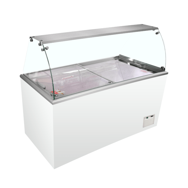 Static scoop ice cream freezer IDA600-W1+