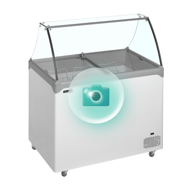 Static scoop ice cream freezer NIC402SC-SO 1