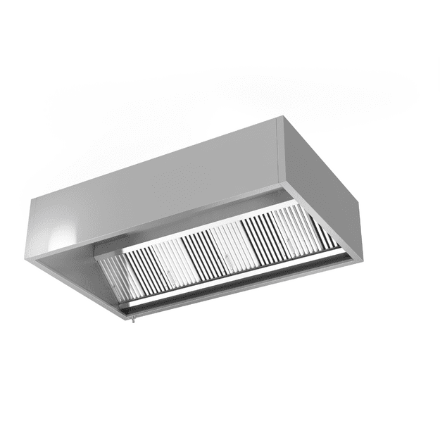 Novameta HPPD wall canopy hood with air jet, 1300 × 1000 × 480 mm
