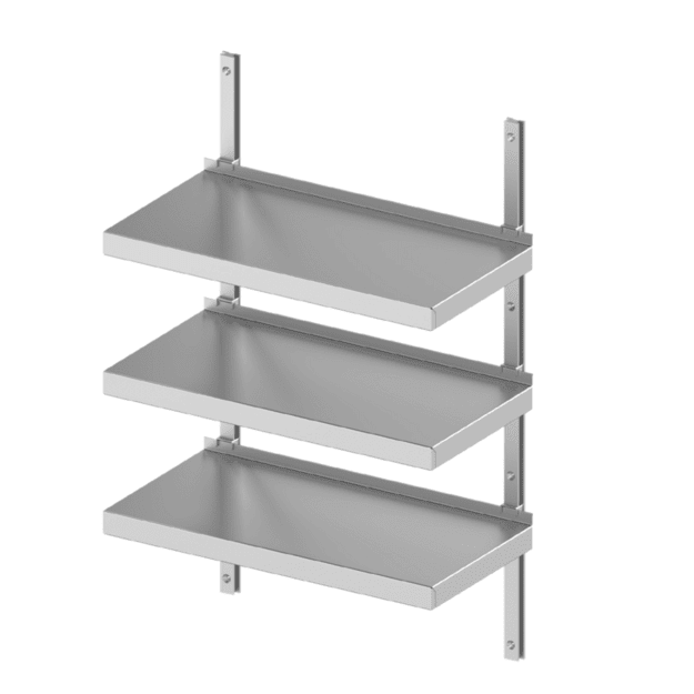 Novameta LSX3 stepless adjustable wall shelf, 800 × 300 × 900 mm