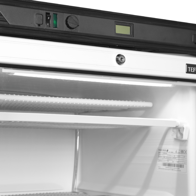 Display freezer with a heated glass door  UFFS371G L/H