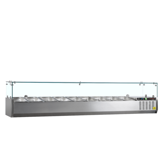 Refrigerated topping unit for GN1/4 pans GVC33-200