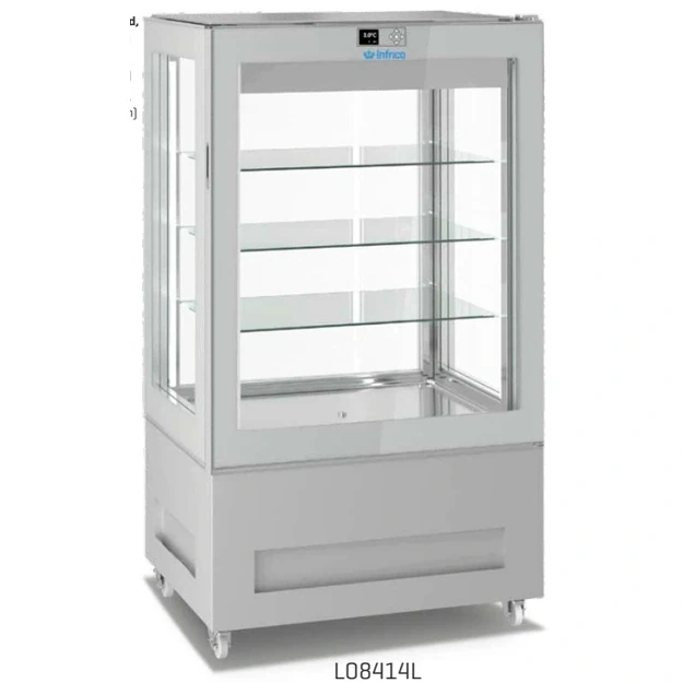 Vertikali konditerinė šaldymo vitrina INFRICO LO8414S – 850 mm, VITRA SOFT AIR