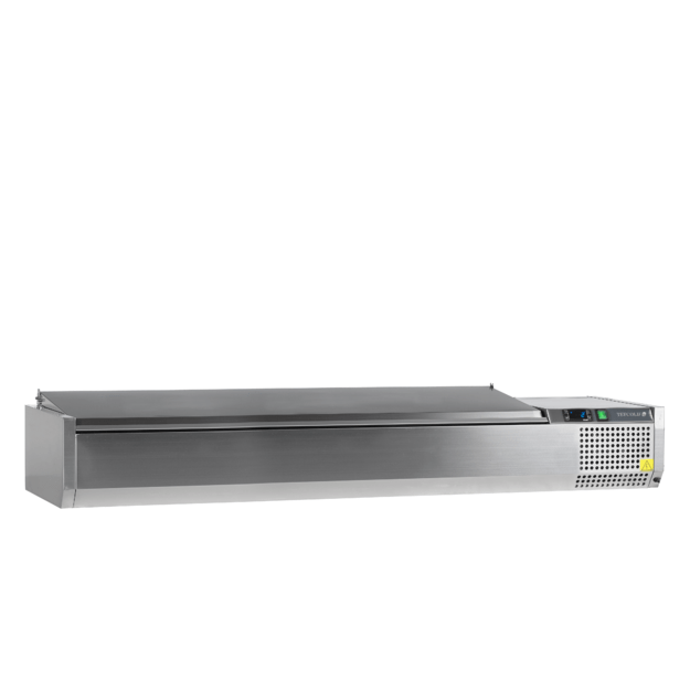TOP CHILLING DISPLAY GN1/3 STAINLESS STEEL LID - 8 X GN1/3 - without trays VK38-180 S/S LID