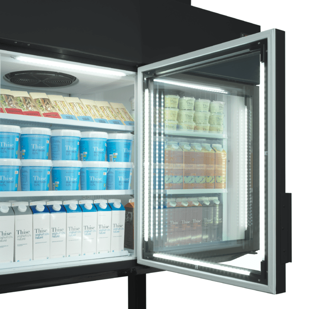 3-door freezer/cooler wall cabinet for maximizing store space MTF185B VS