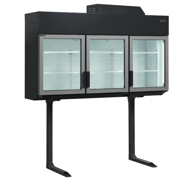 3-door freezer/cooler wall cabinet for maximizing store space MTF185B VS