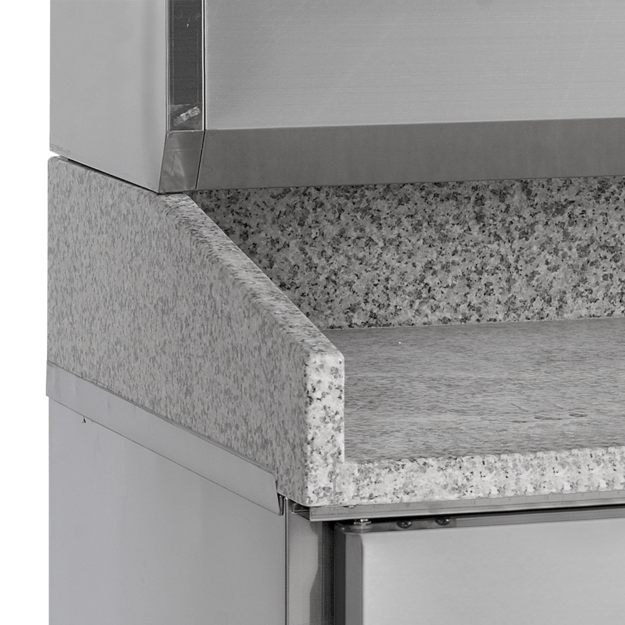 Pizza table with refrigerated topping unit for GN pans PT1300 + GVC38-200