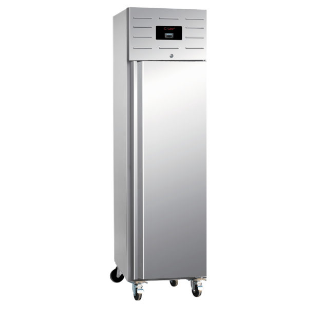 Slim freezer in stainless steel for gastro settings GUF50 3
