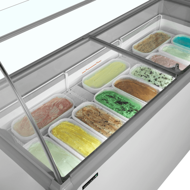 Static scoop ice cream freezer NIC502SC-SO