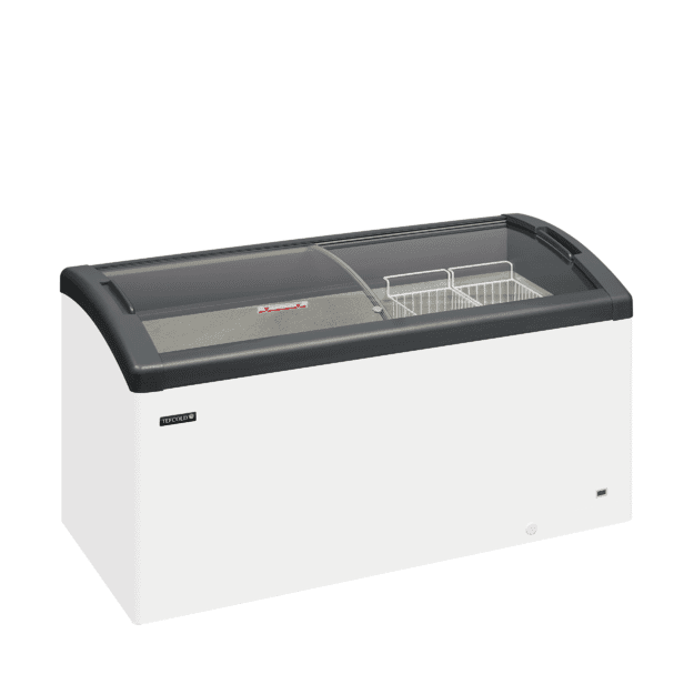 Chest freezer with curved sliding glass lids FOCUS 151