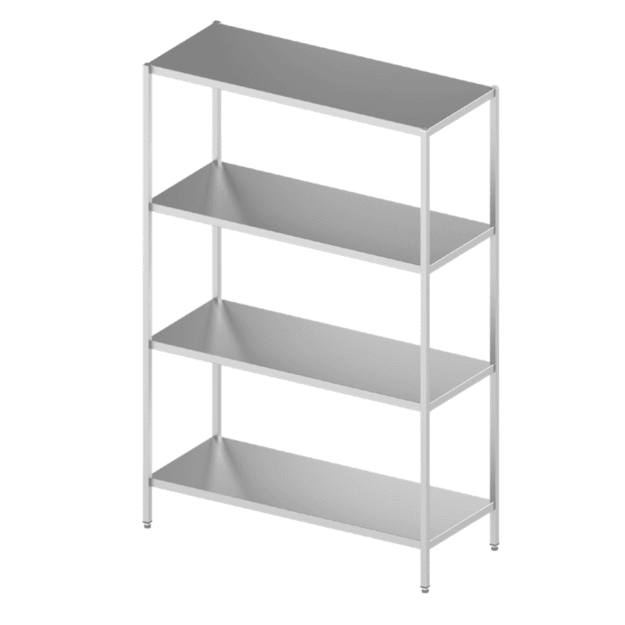 Novameta welded shelving unit, 900 × 700 × 1800 mm, 5 shelves