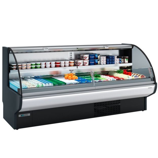 Low refrigerated self-service display INFRICO Elegance VEG15IU – 1622 × 1075 × 1260 mm