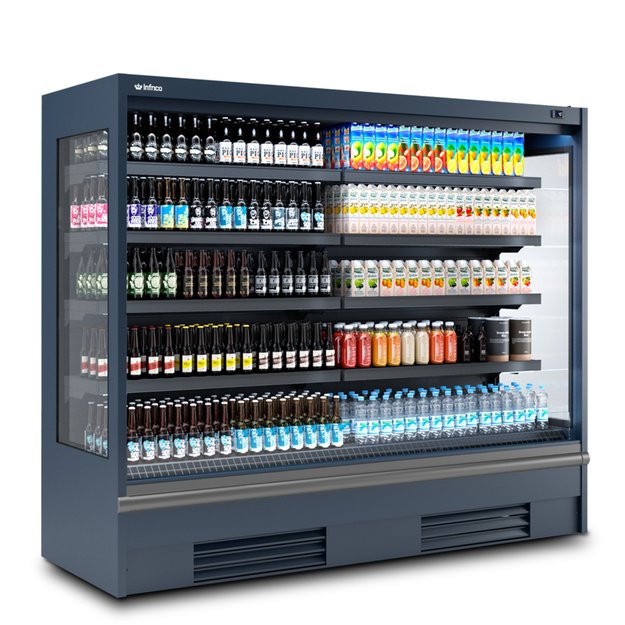 Open-front multideck refrigerator INFRICO Munich MN12 PC M1 – 1330 × 785 × 2000 mm