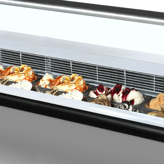 13 scoop static cooled display with understorage ISABELLA 13LX