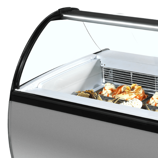 13 scoop static cooled display with understorage ISABELLA 13LX