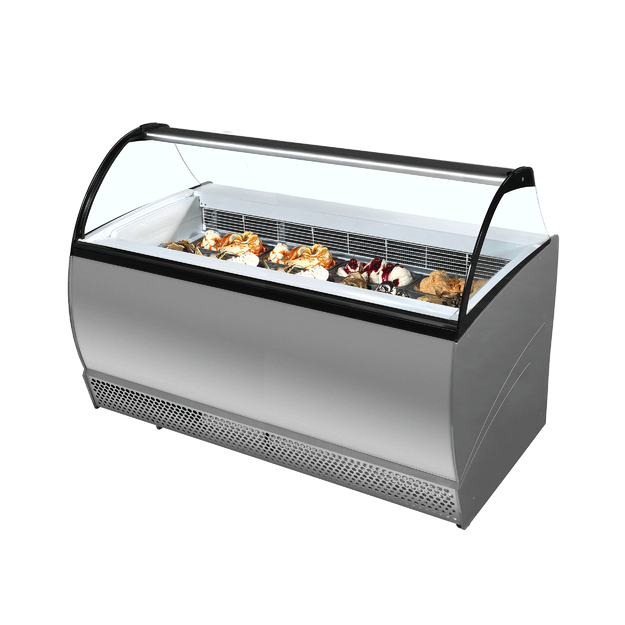13 scoop static cooled display with understorage ISABELLA 13LX