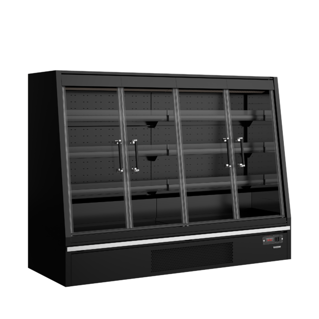 Low-height multideck cooler with doors Galaxy+ GPL20FGD Black