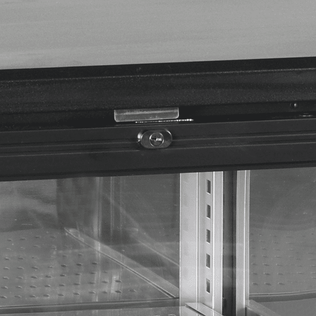 4-door back bar cooler with hinged glass doors CBC410G