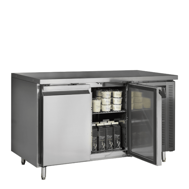 Stainless steel counter cooler with GN1/1 shelves CK7210X1