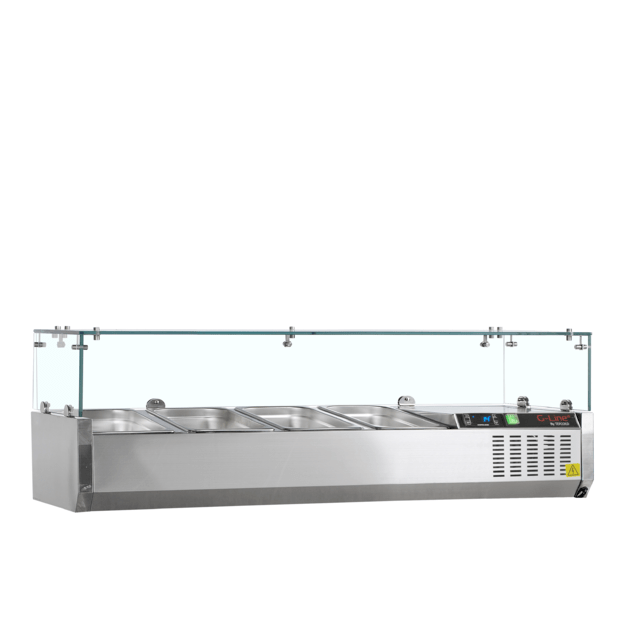 Refrigerated topping unit for GN1/3 pans GVC38-120