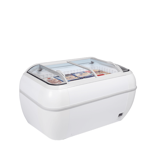 Supermarket freezer in need of less floorspace TWIN HEAD-CF