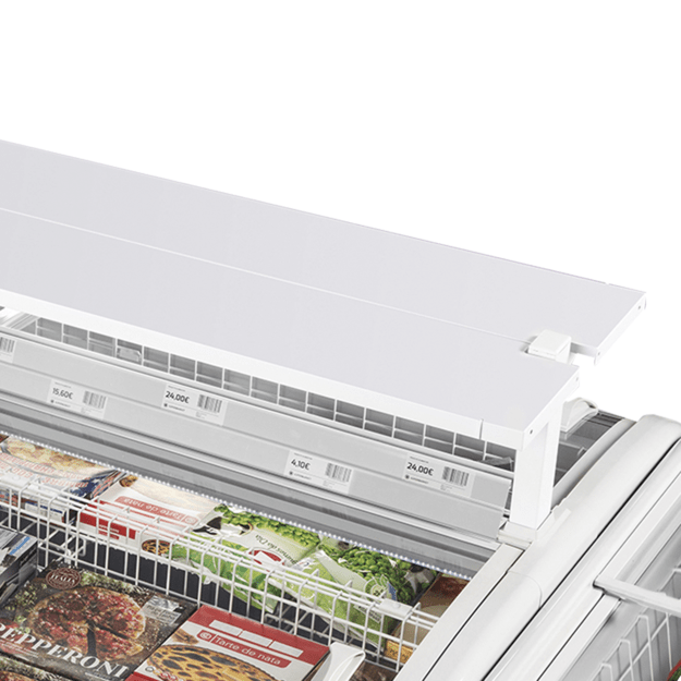 Supermarket freezer in need of less floorspace TWIN HEAD-CF