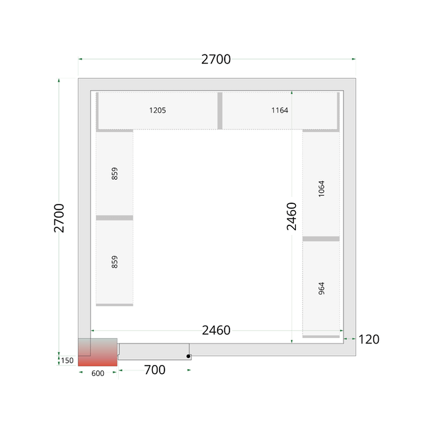 Shelf Rack System Kit