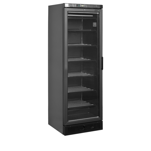 Display freezer with a heated glass door  UFSC371G Black L/H