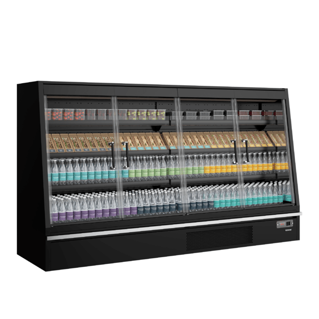 Low-height multideck cooler with doors Galaxy+ GPL26FGD Black