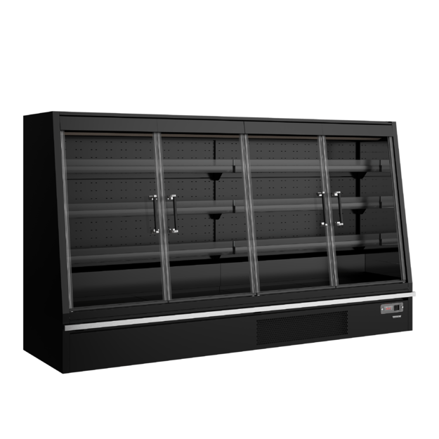 Low-height multideck cooler with doors Galaxy+ GPL26FGD Black