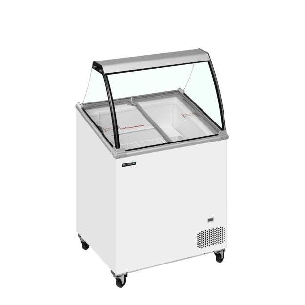 Scoop ice cream freezer - angled and with serveover IC202SCE-SO