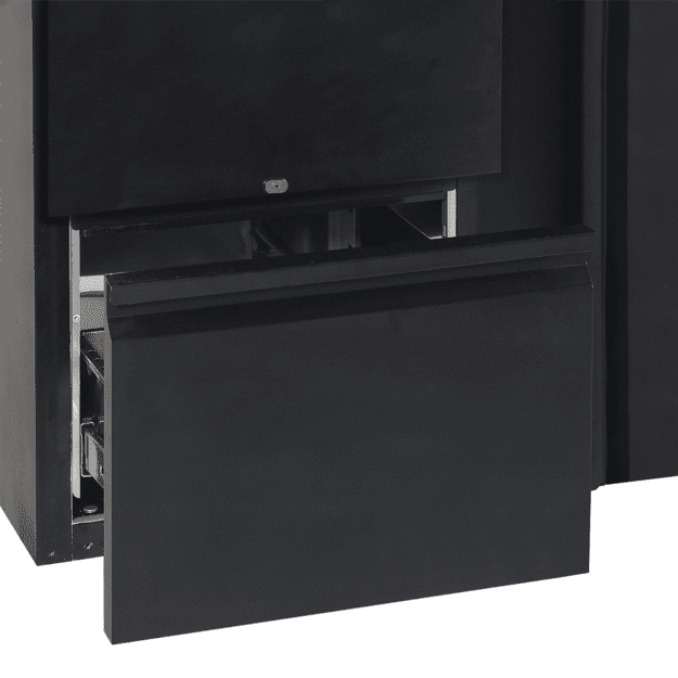 4-door back bar cooler with solid door CBC410