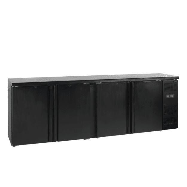 4-door back bar cooler with solid door CBC410