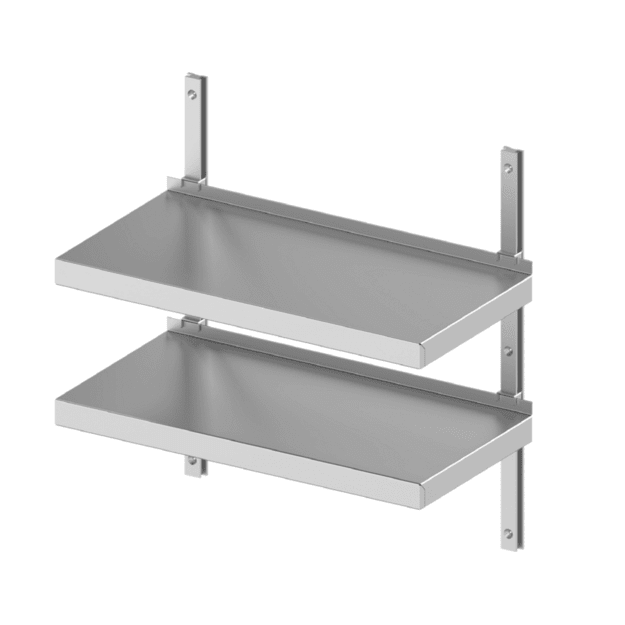 Novameta LSX2 stepless adjustable wall shelf, 2000 × 300 × 600 mm