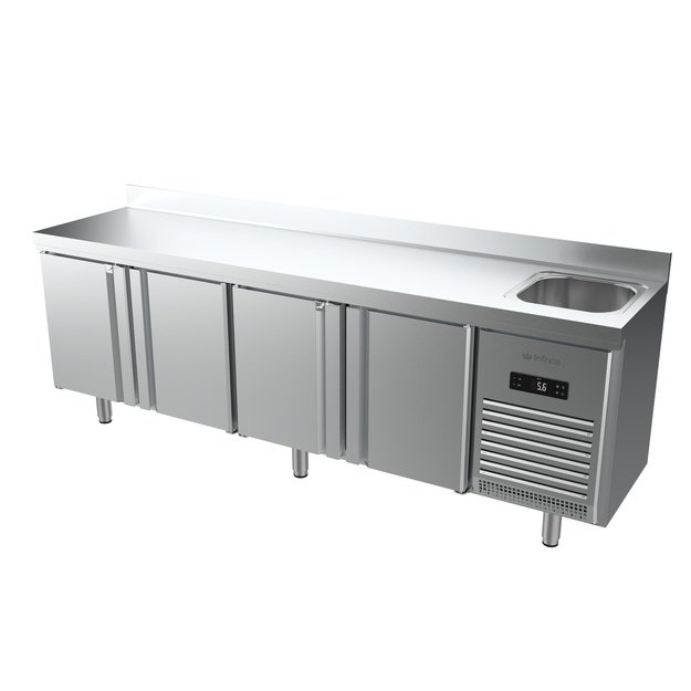 INFRICO BMPPF 2500 II – šaldymo stalas su plautuve, 510 l