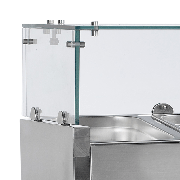 Refrigerated topping unit for GN1/4 pans GVC33-120