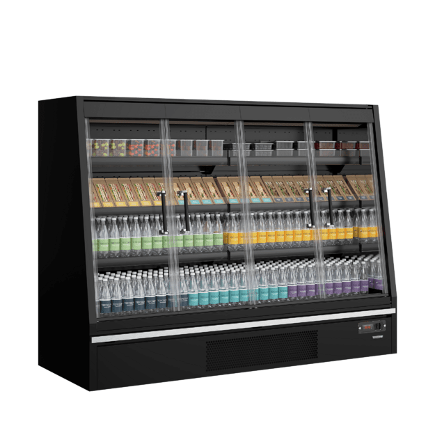 Low-height multideck cooler with doors Galaxy+ GPL20FGD Black / DF